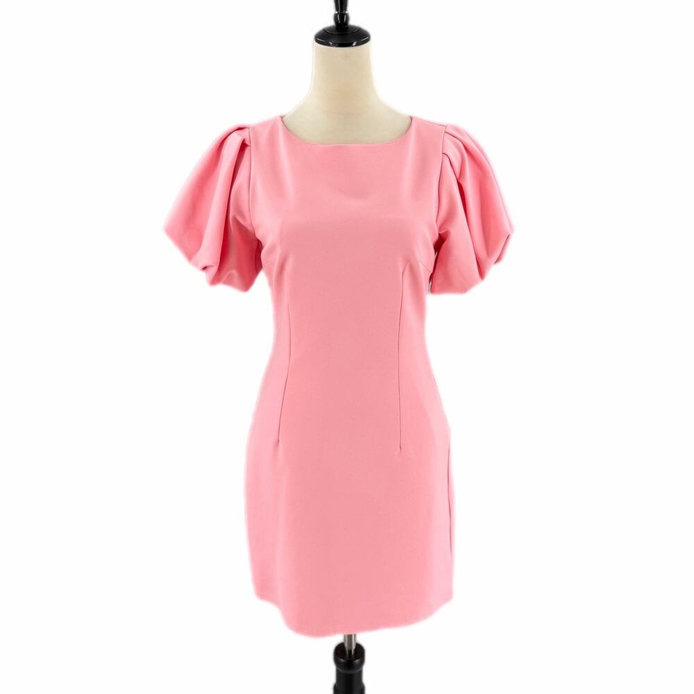 Lena NEW Pink Mini Coquette Wedding Guest Pretty Feminine Flattering Girly Dress